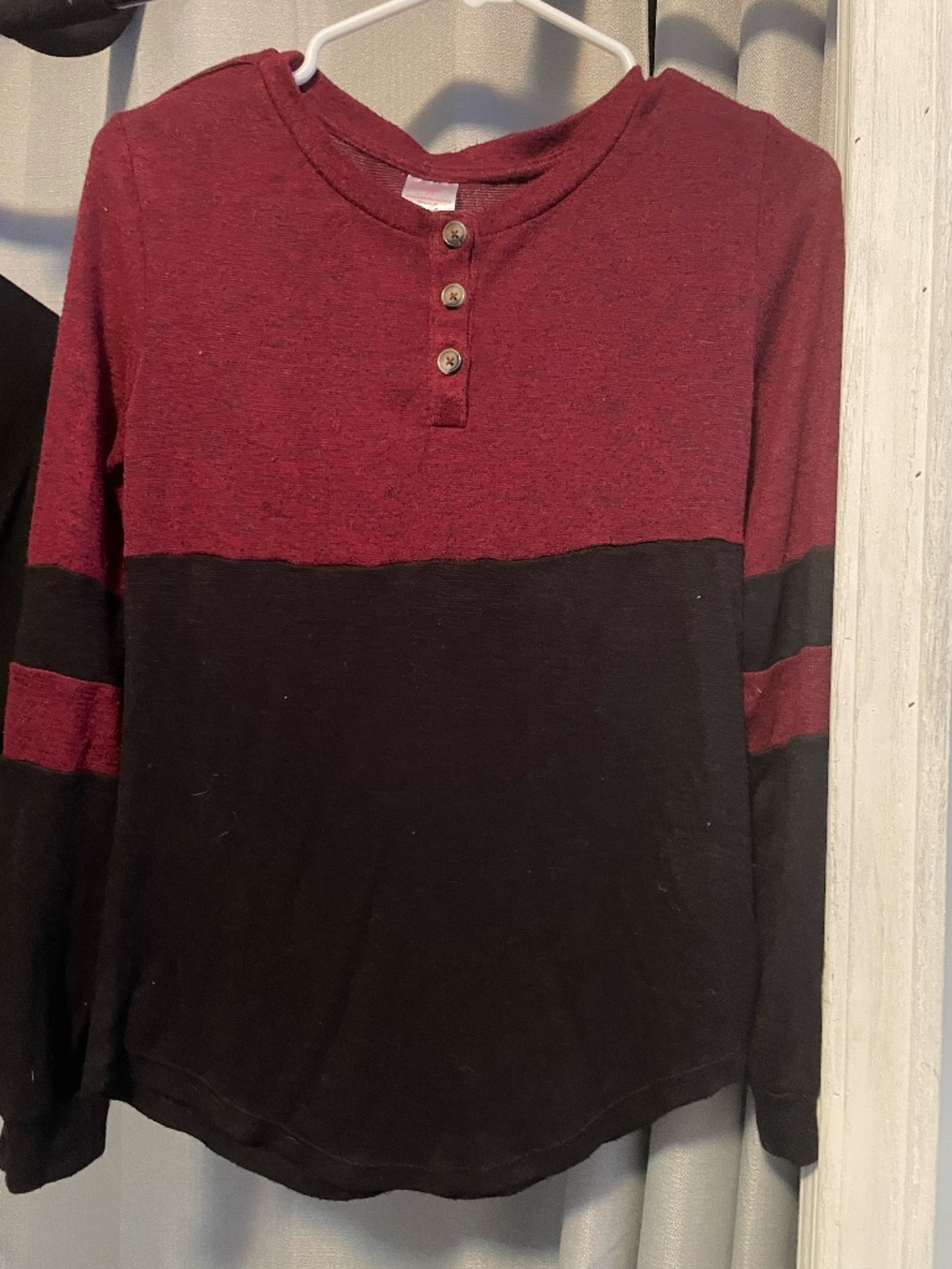 Red and black long sleeve